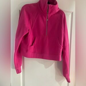 Lululemon scuba funnel neck - Sonic Pink - size M/L